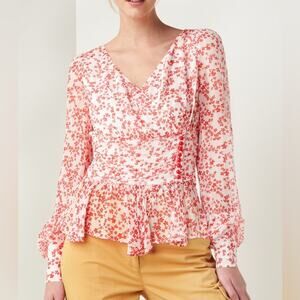 BAUM UND PFERDGARTEN Dance Floral Peplum Blouse